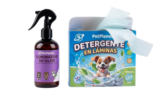 Detergente en Láminas + Spray Antiolor